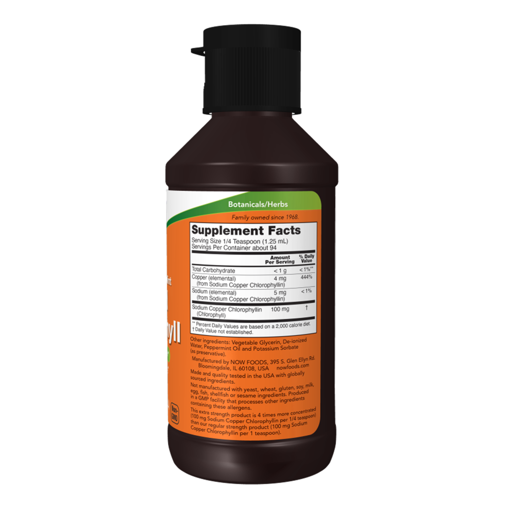 NOW Extra Strength Chlorophyll Liquid 118 мл