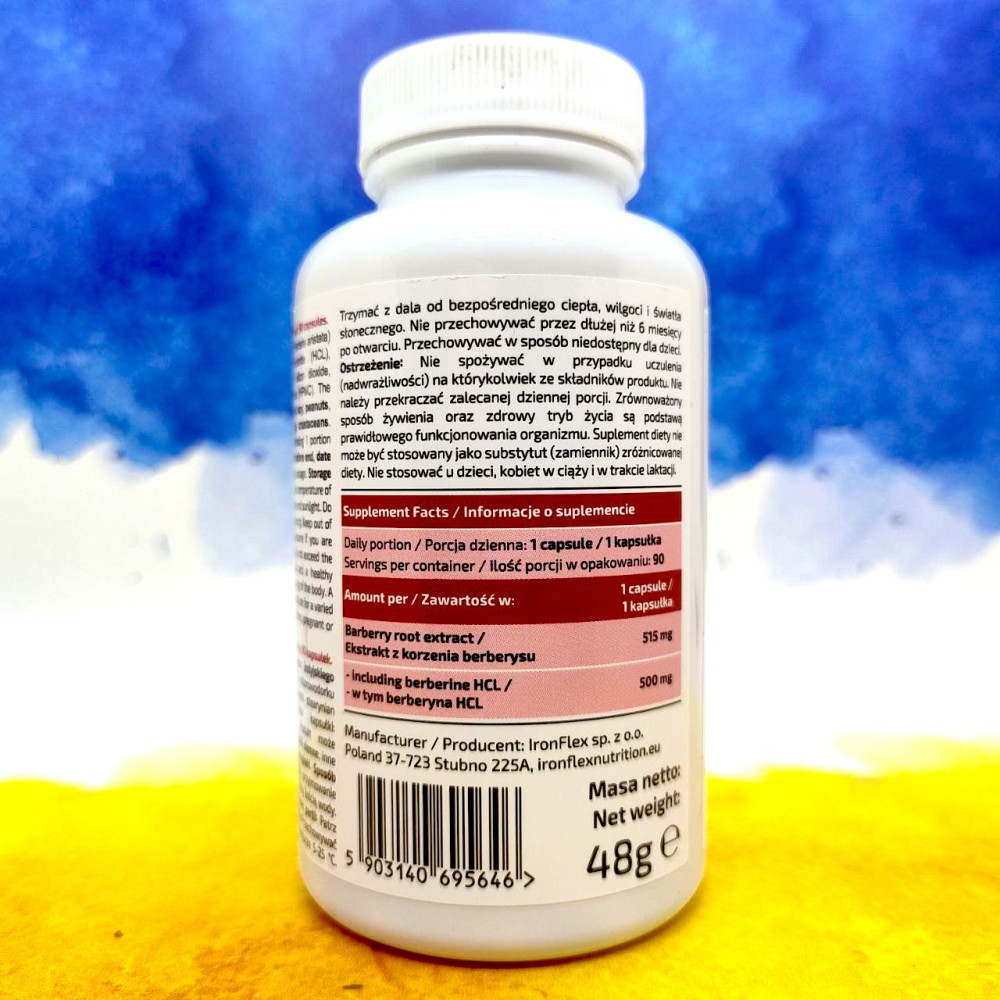 IronFlex Berberine HCL 90 таблеток