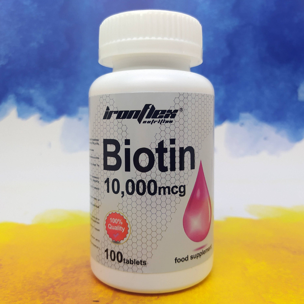 IronFlex Biotin 10,000 mcg 100 таблеток