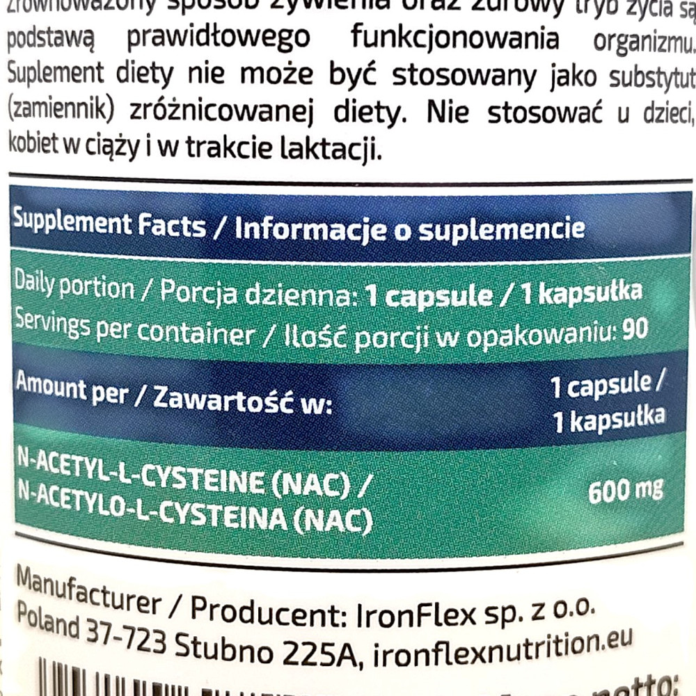 IronFlex NAC 600 mg 90 капсул