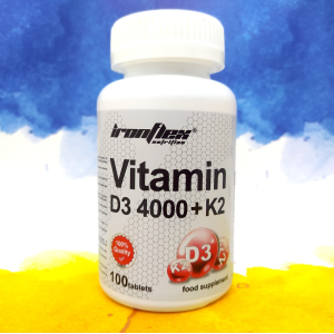 IronFlex Vitamin D3 4000+K2 100 таблеток