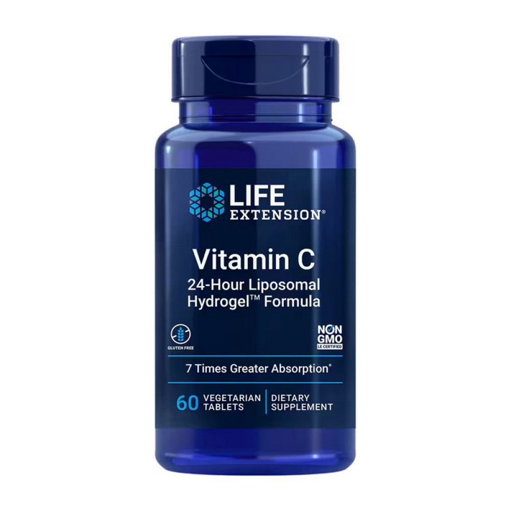 Life Extension Vitamin C 24-Hour Liposomal Hydrogel Formula 60 таблеток