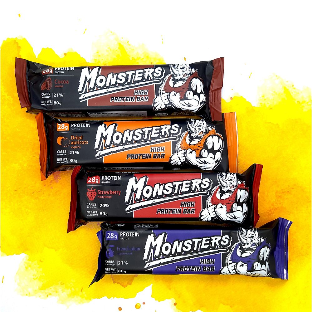 Monsters Батончики High Protein Bar