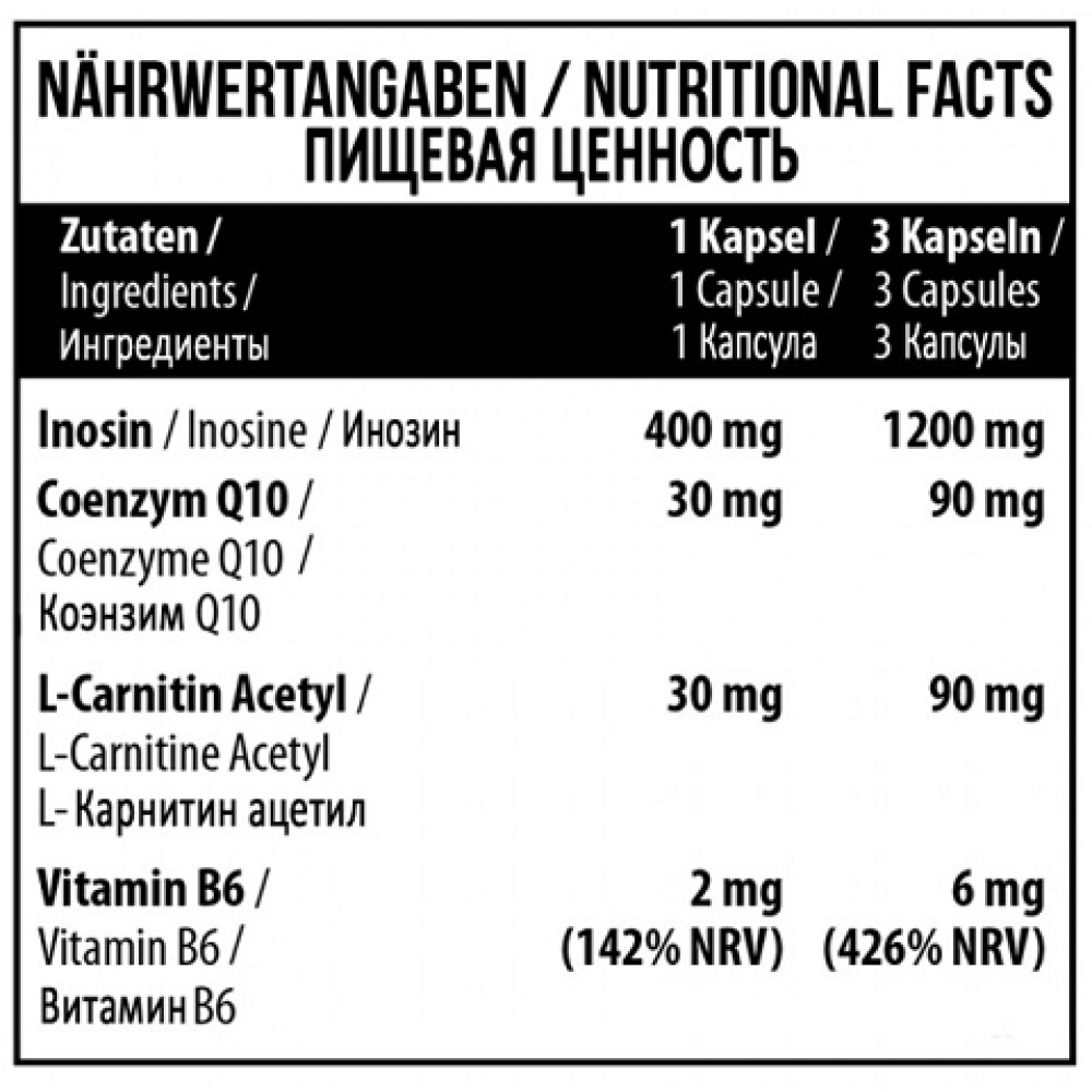 MST Inosine + Q10 90 капсул