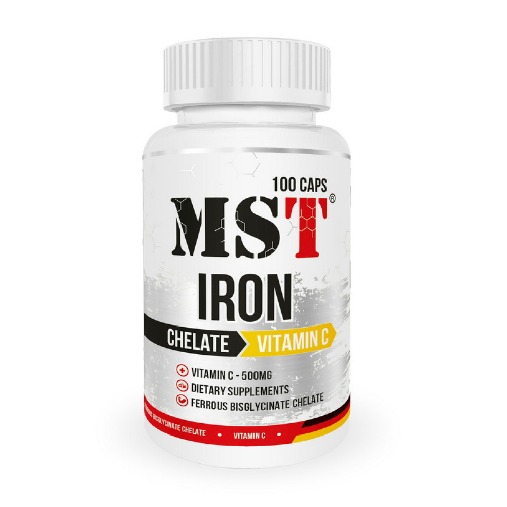 MST Iron Chelate Vitamin C 100 капсул