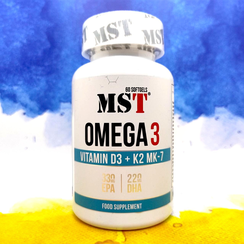 MST Omega 3 D3+K2 60 капсул