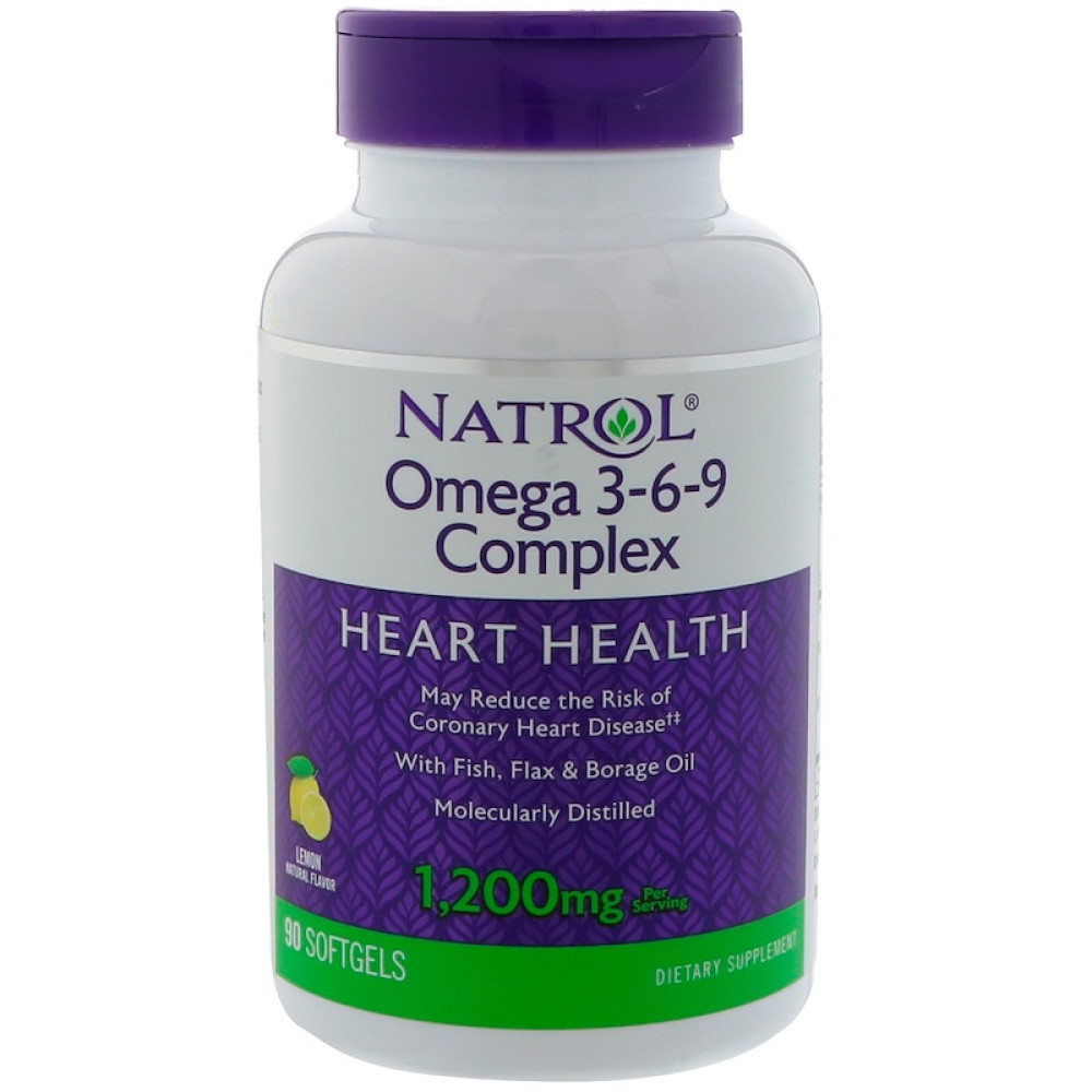 Natrol Omega 3-6-9 Complex, омега 3 6 9