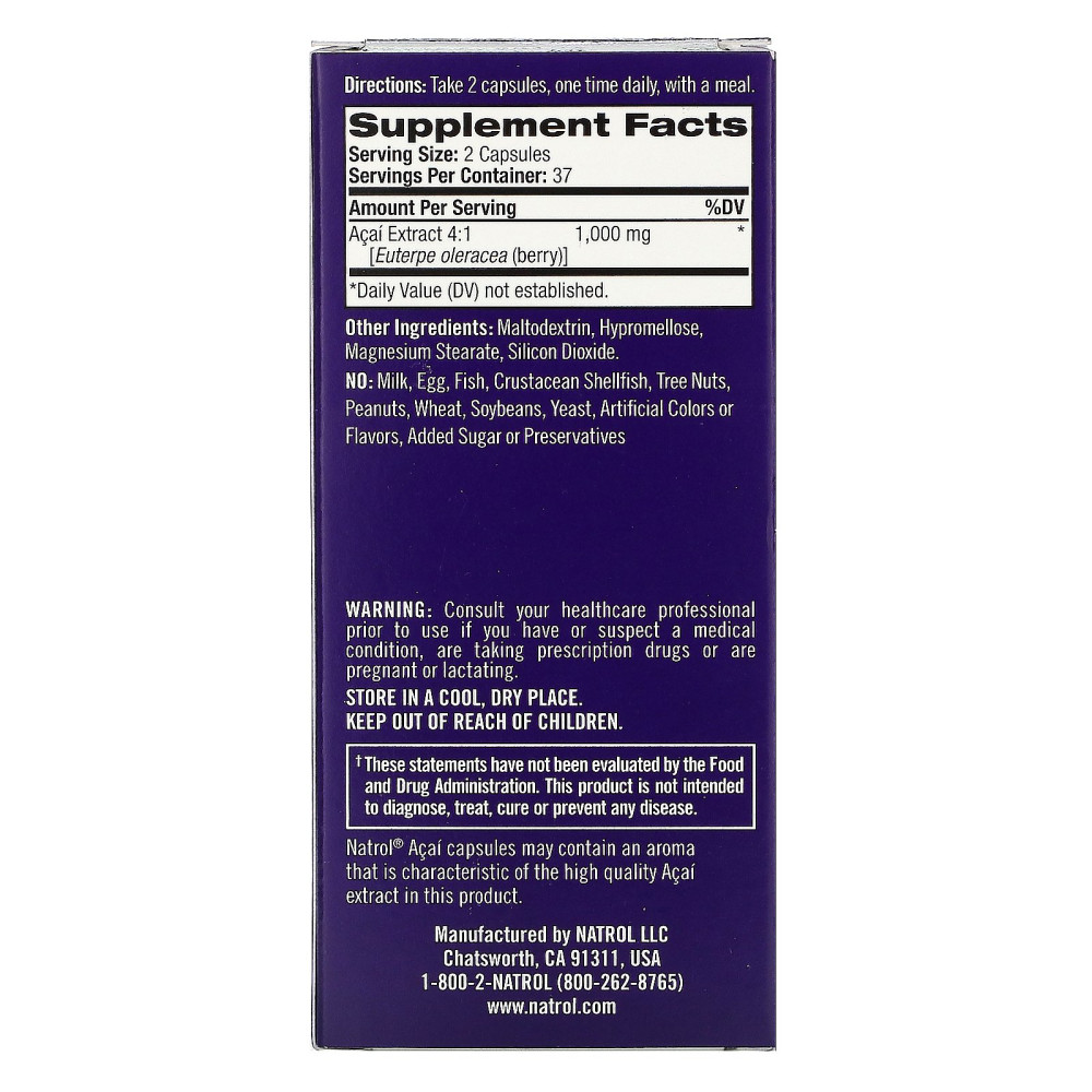 Natrol Acai Berry 1,000 mg