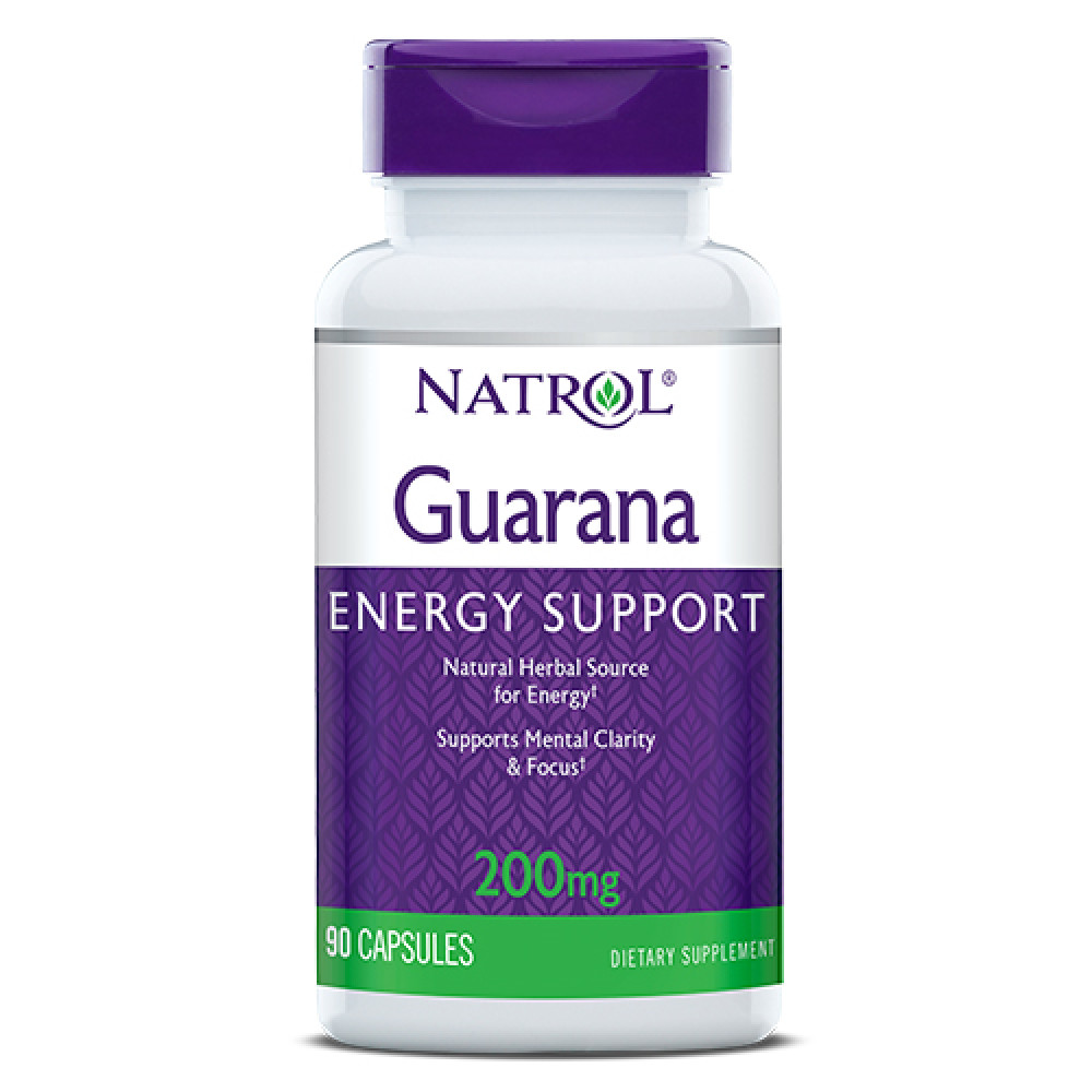 Natrol Guarana 200 mg 90 капсул