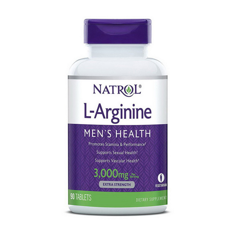 Natrol L-Arginine 3,000 mg 90 таблеток