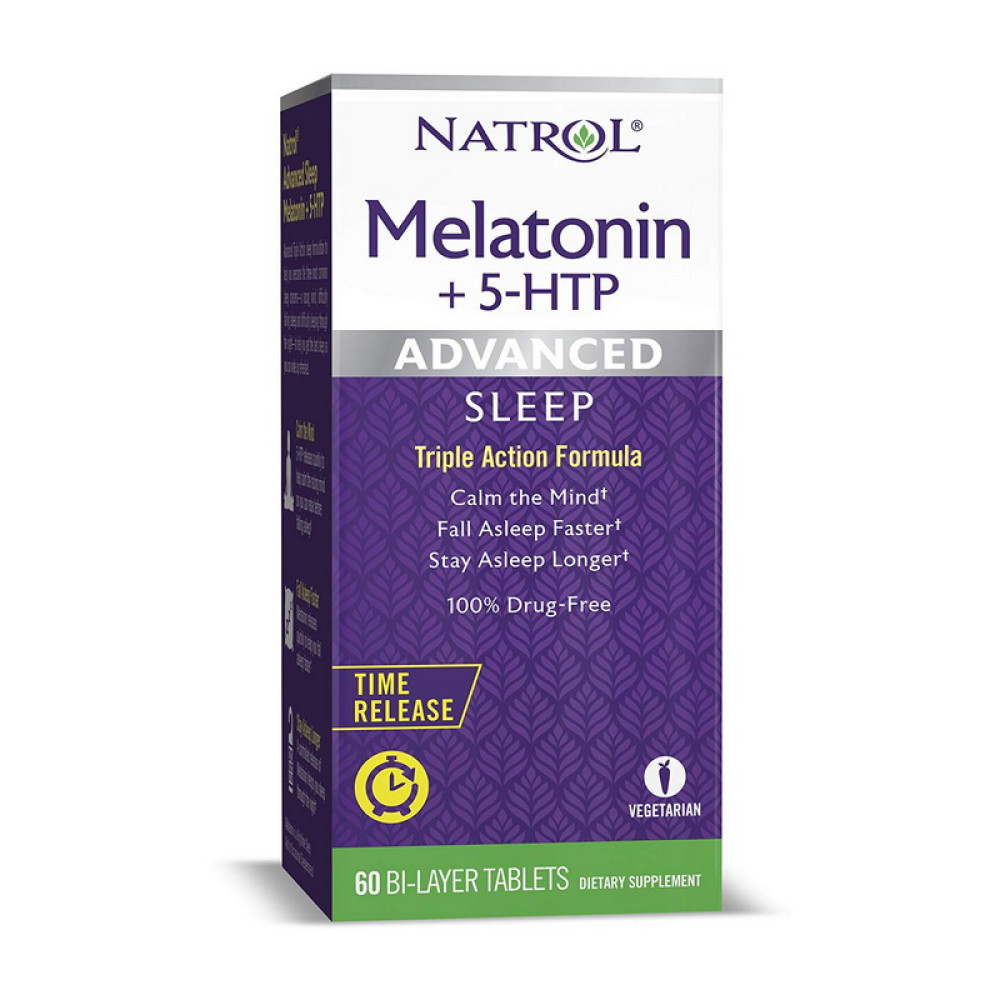 Natrol Melatonin + 5-htp 60 таблеток