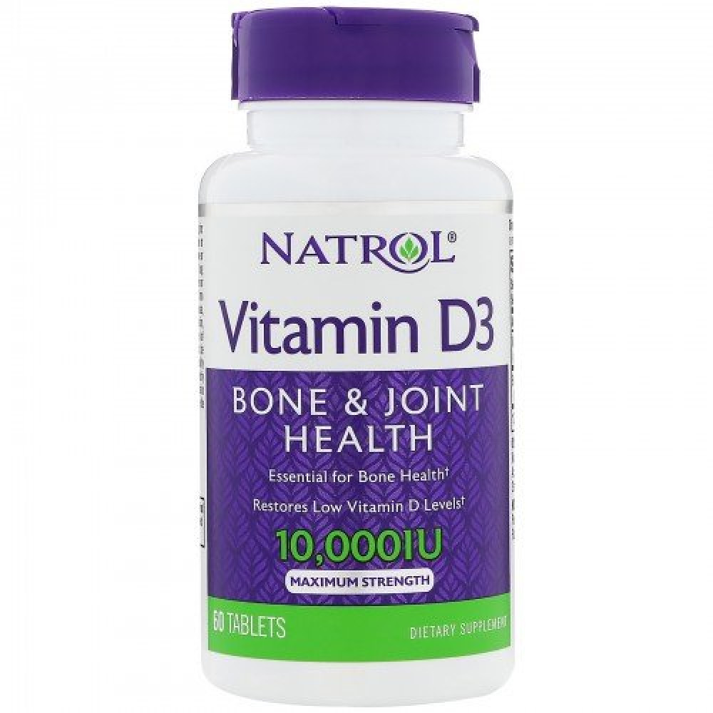 Natrol Vitamin D3 10000 IU 60 таблеток