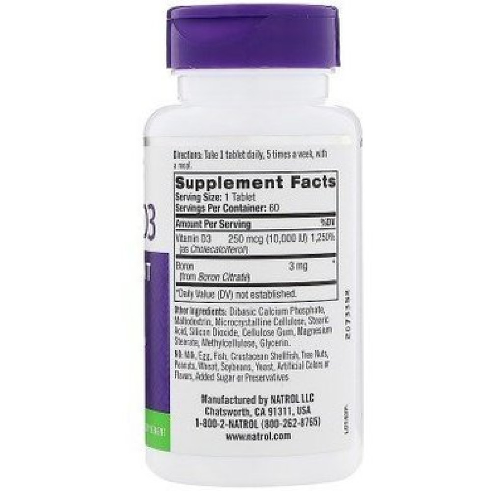 Natrol Vitamin D3 10000 IU 60 таблеток