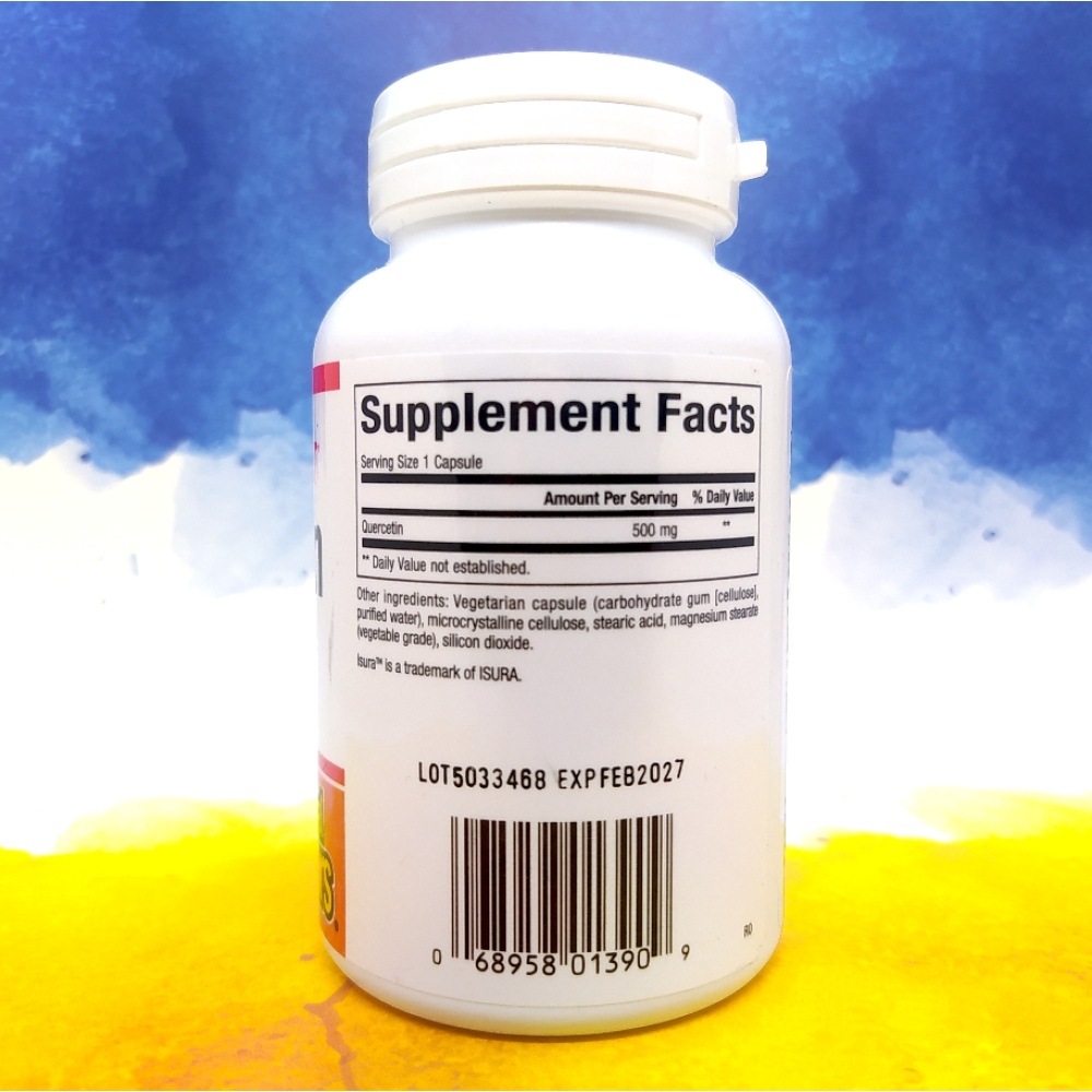 Natural Factors quercetin 500 mg 60 капсул