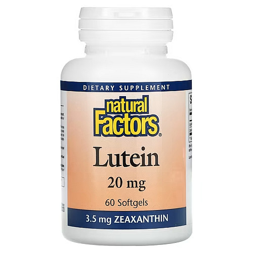 Фото Natural Factors Lutein 20 mg 30 капсул