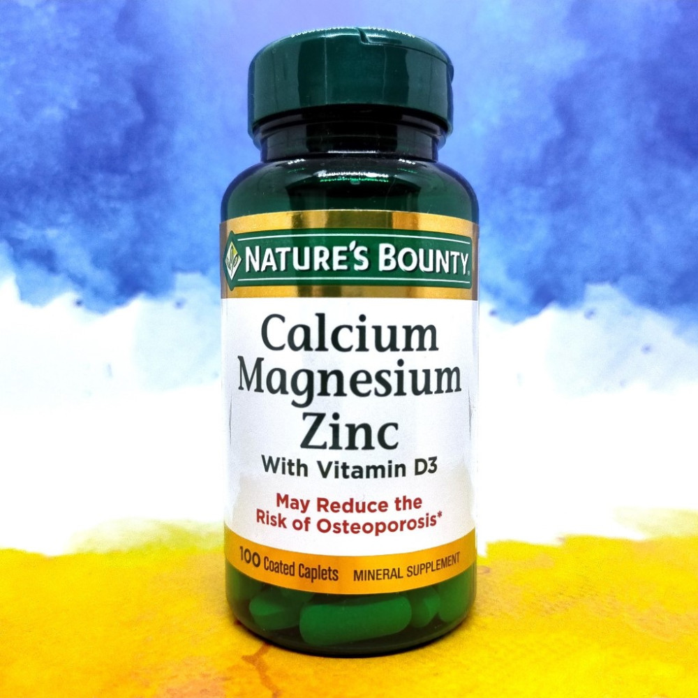 Nature`s Bounty Calcium Magnesium Zinc Vitamin D3 100 таблеток