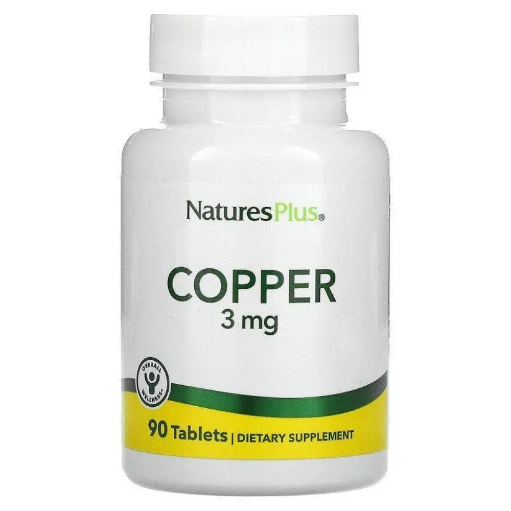 Nature's Plus Copper 3 мг 90 таблеток