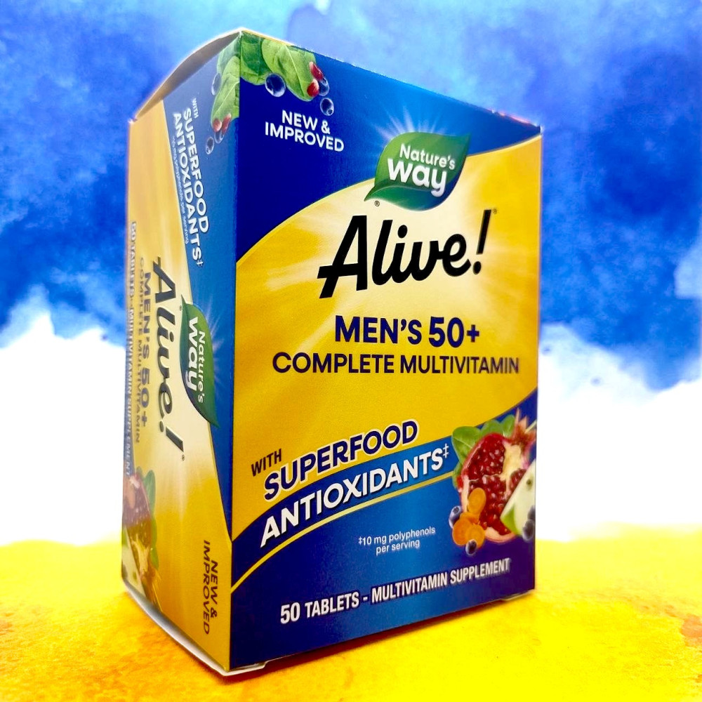 Nature's Way Alive! men's 50+ complete multivitamin 50 таблеток