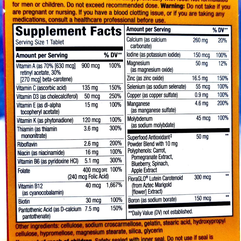 Nature's Way Alive! Women's 50+ Complete Multivitamin 50 таблеток