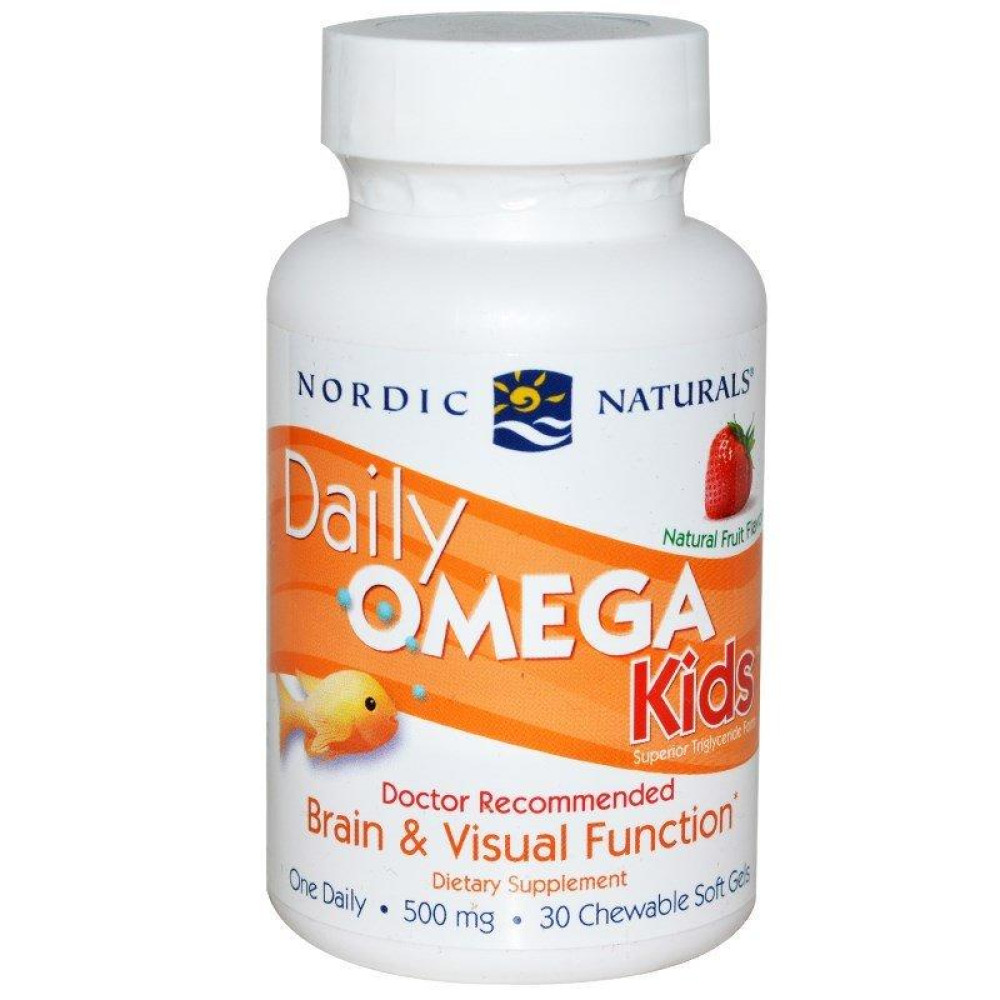Nordic Naturals Daily Omega Kids 30 жевательных капсул