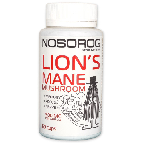 Фото Nosorog  Lion's Mane Mushroom 500 mg 60 капсул