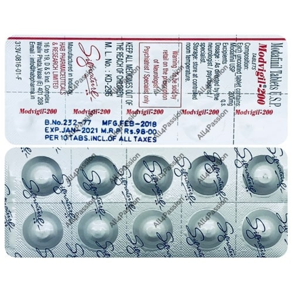 HAB Pharma Modvigil 200 10 таблеток