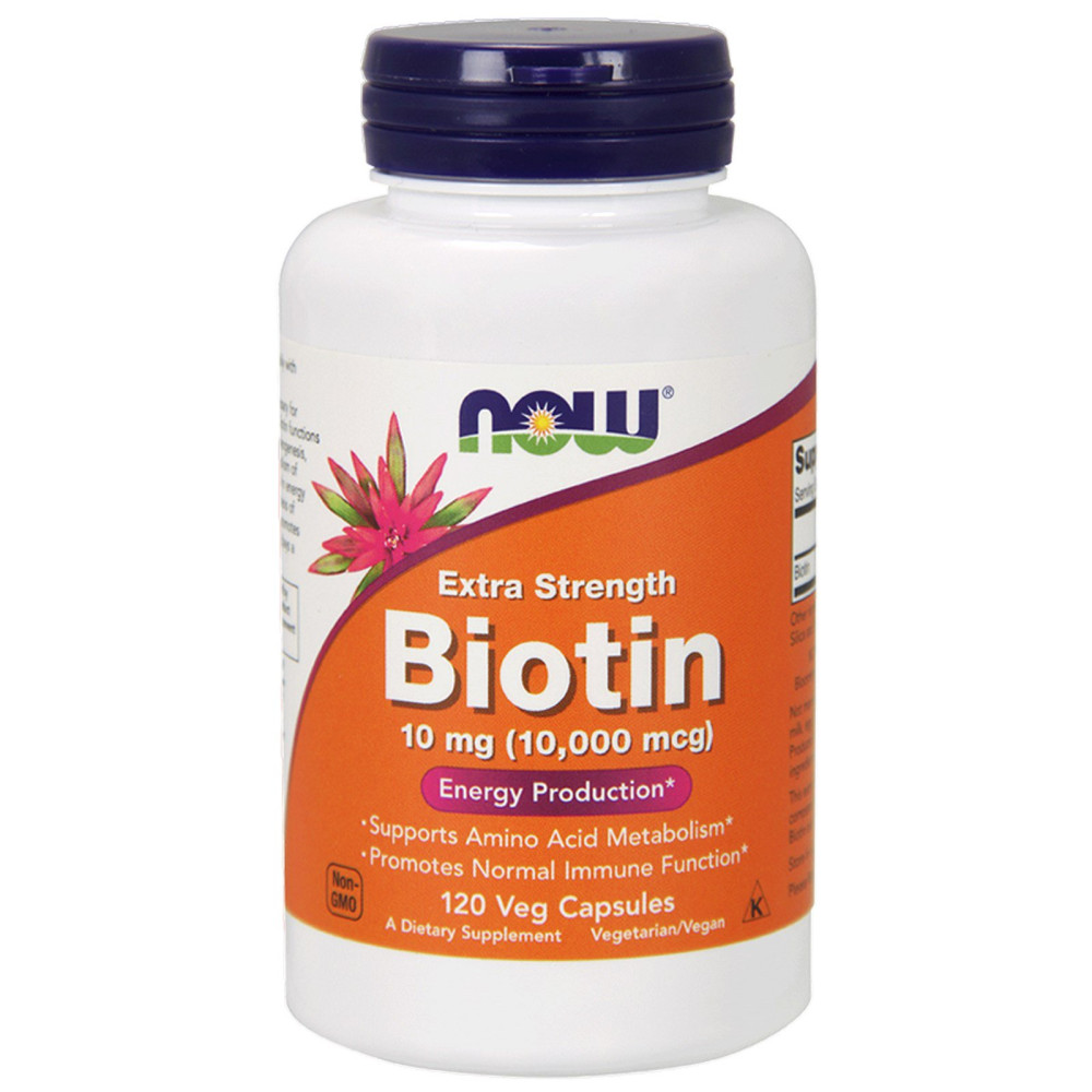 NOW Biotin 10000 mcg 120 капсул