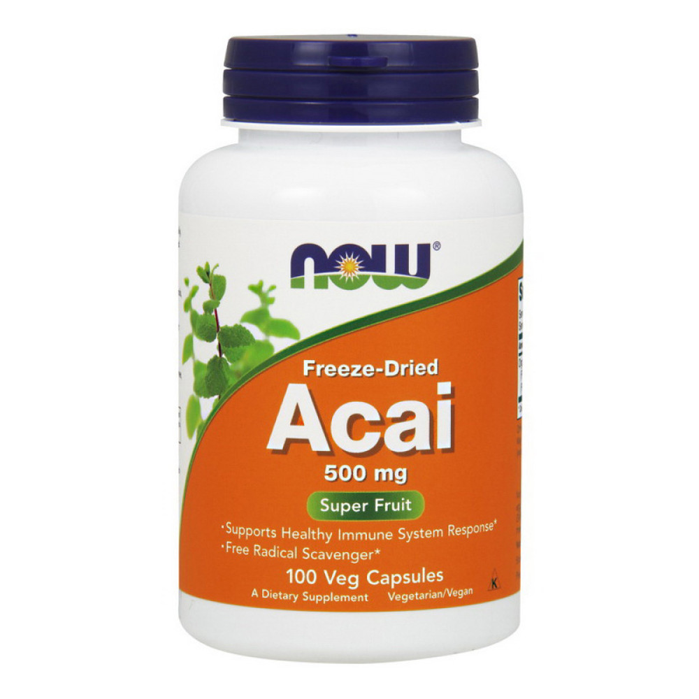 NOW Acai 500 mg 100 капсул