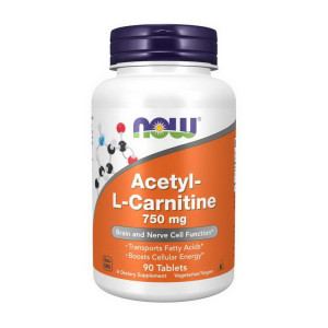 NOW Acetyl-L-Carnitine 750 mg 90 таблеток