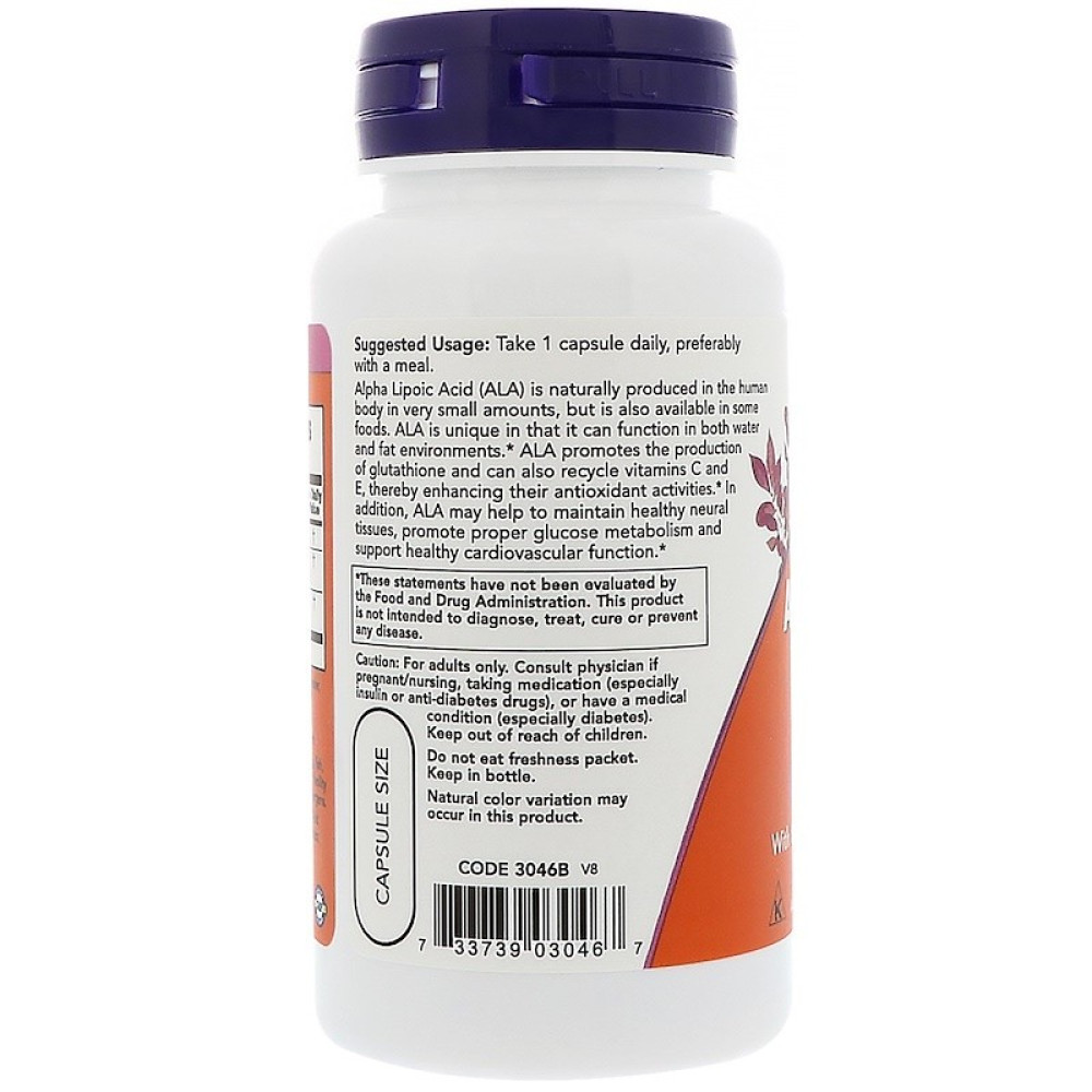 NOW Alpha Lipoic Acid 600 mg Extra Strength