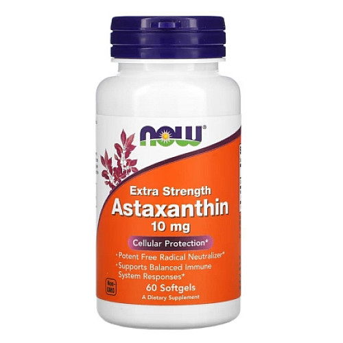Фото NOW Astaxanthin 10 mg 60 капсул