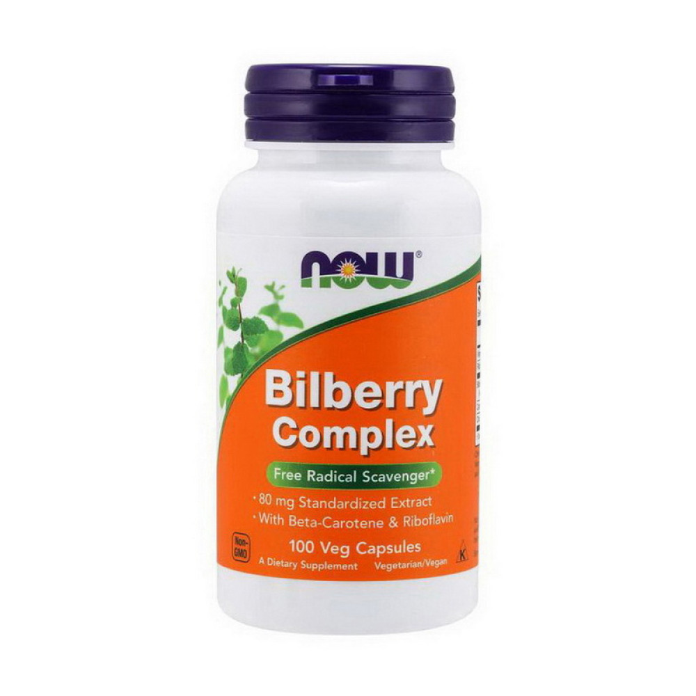NOW Bilberry Complex 100 капсул