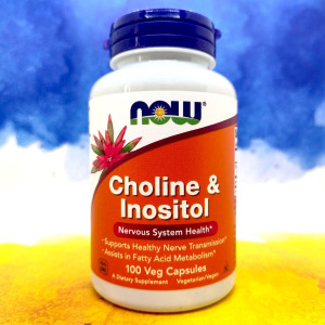 NOW Choline & Inositol 500 mg 100 капсул