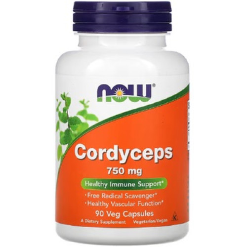 Фото NOW Cordyceps 750 mg 90 капсул