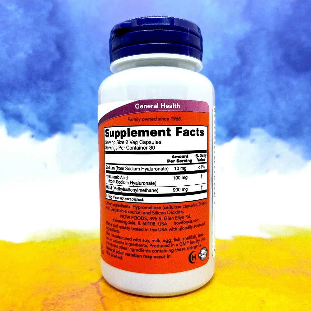 NOW Hyaluronic Acid 50 mg + MSM