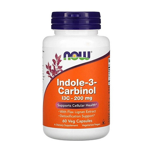 Фото NOW Indole-3-Carbinol I3C-200 mg 60 капсул