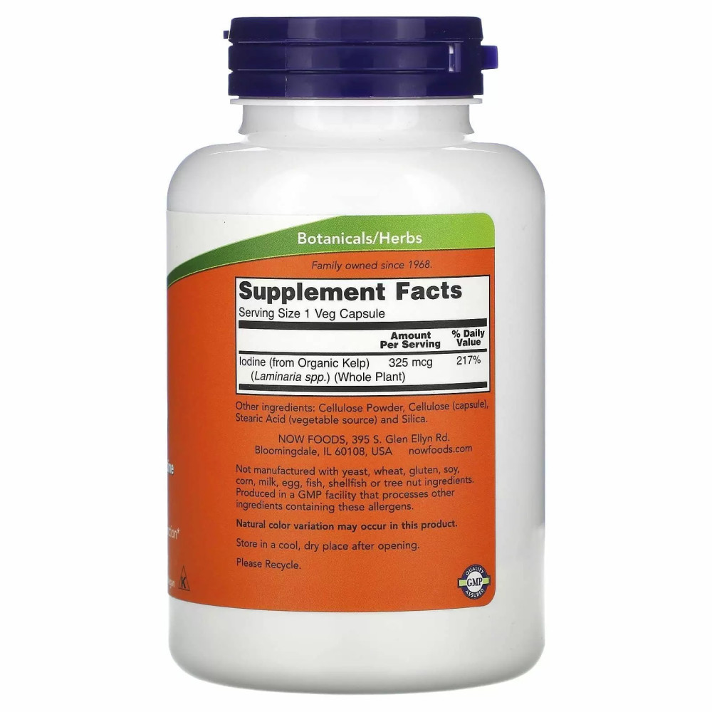 NOW Kelp 325 mcg 250 капсул