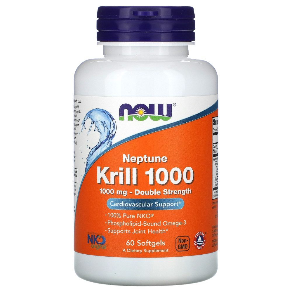 NOW Neptune Krill Oil 1000 mg 60 капсул