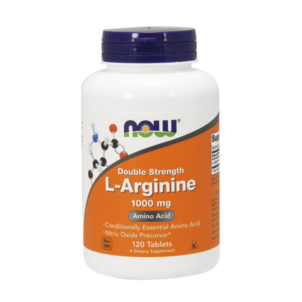 NOW L-Arginine 1000 mg 120 таблеток