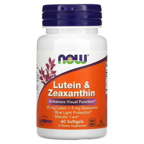 Фото NOW Lutein & Zeaxanthin 60 капсул