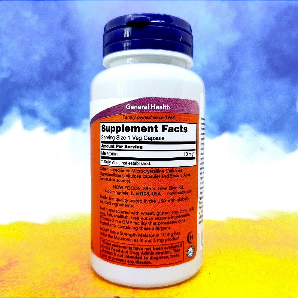 NOW Melatonin 10 mg extra strength