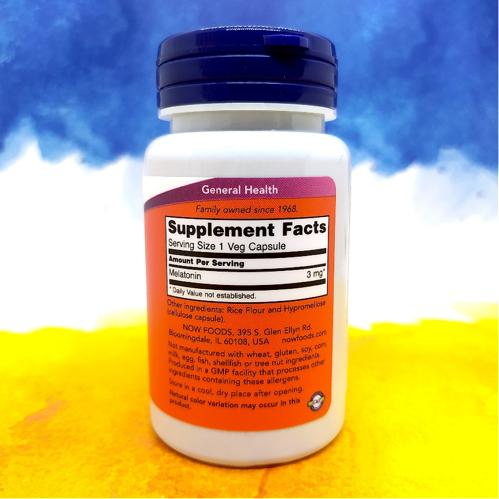 NOW Melatonin 3 mg