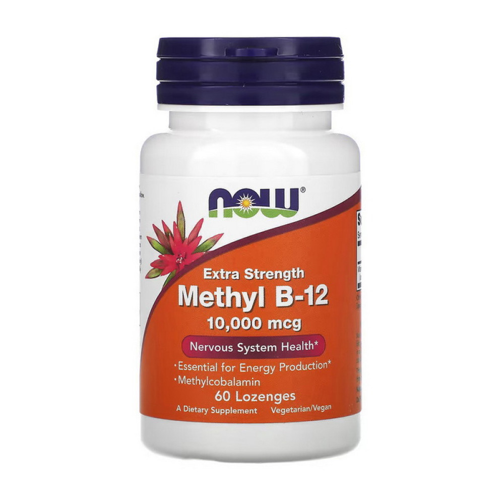 NOW Methyl B-12 10000 mcg 60 льодяників