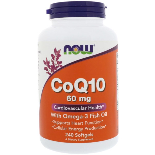 Фото NOW Q10 60mg + Omega-3