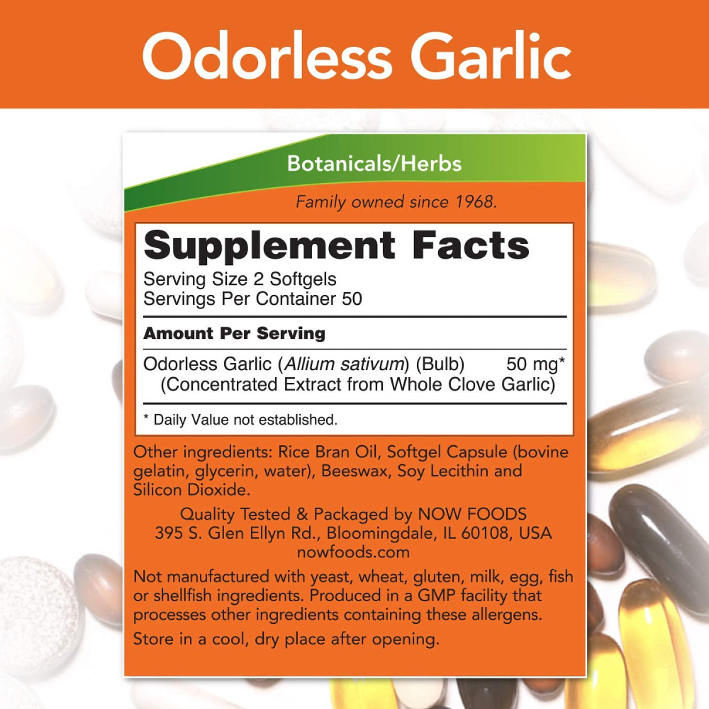 NOW Odorless Garlic