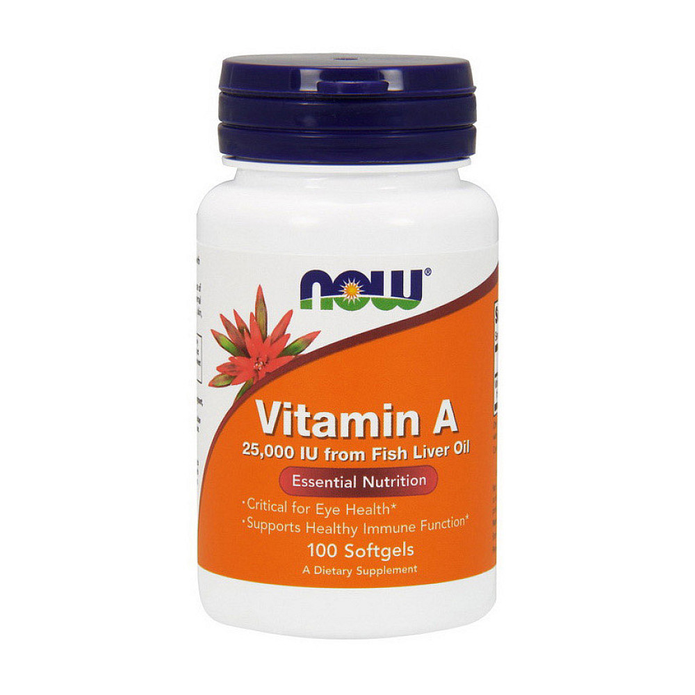 NOW Vitamin A 7500 mcg (25,000 IU)
