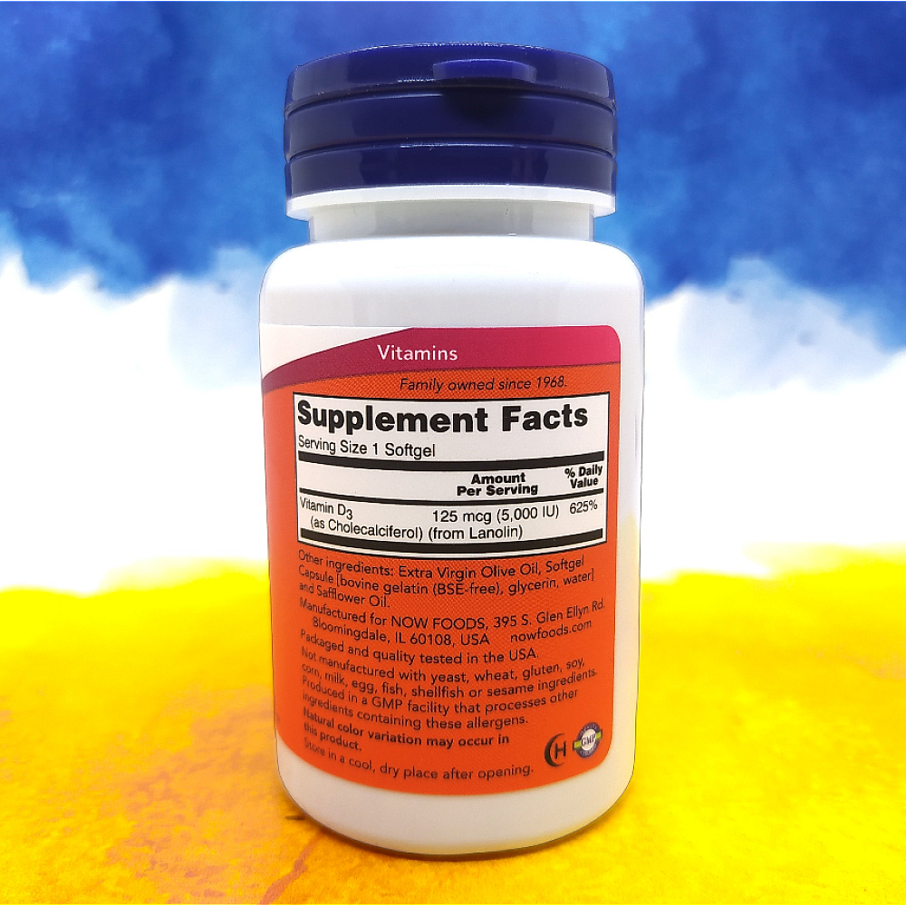 NOW Vitamin D3 5000 ME