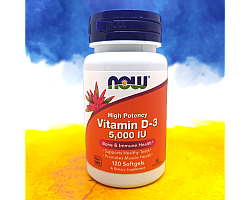 NOW Vitamin D3 5000 ME NOW Vitamin D3 5000 ME