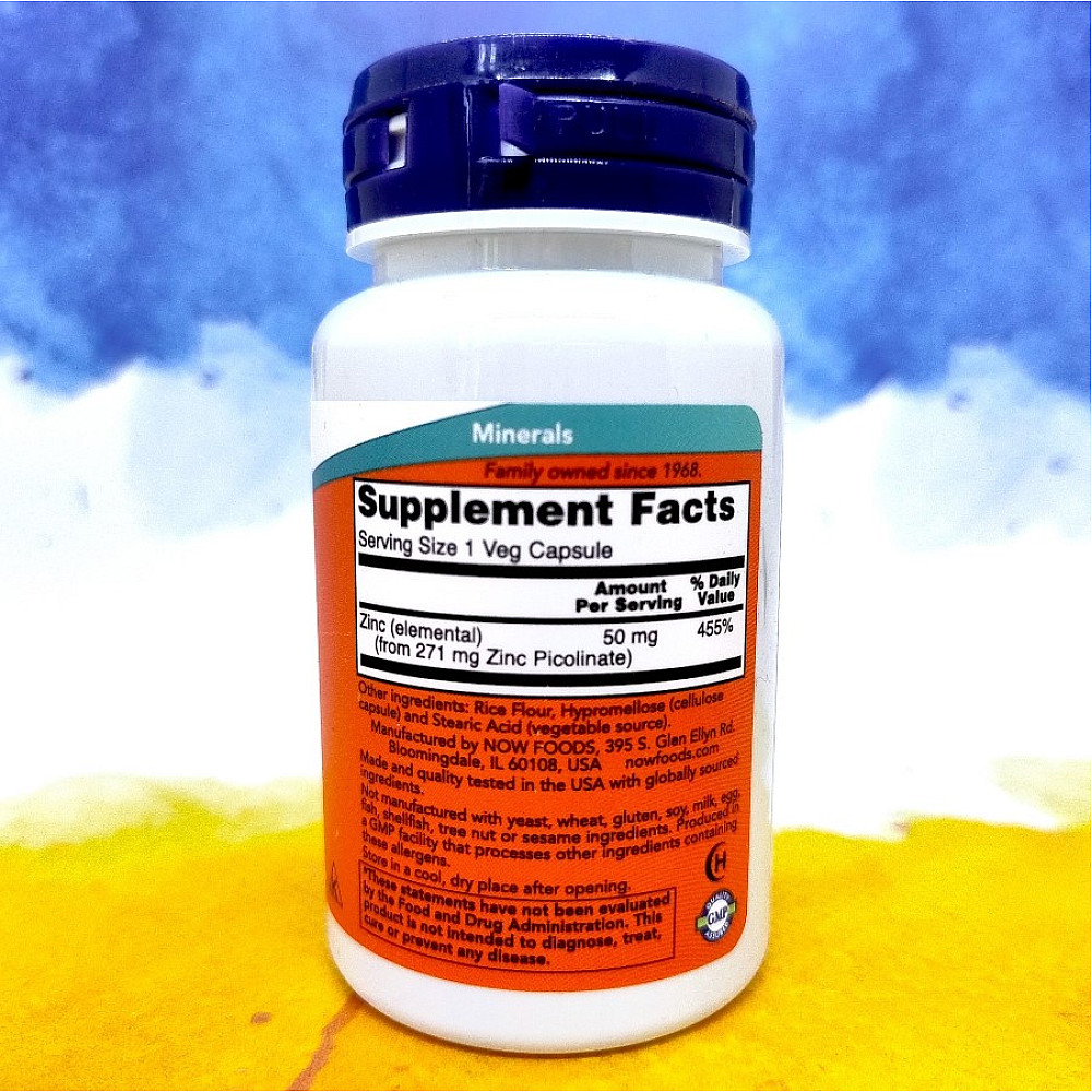 NOW Zinc Picolinate 50 mg