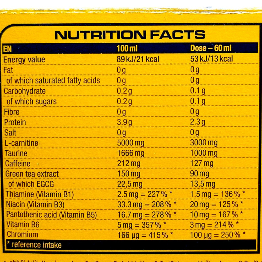 Nutrend Carnitine 3000 Shot 20x60мл